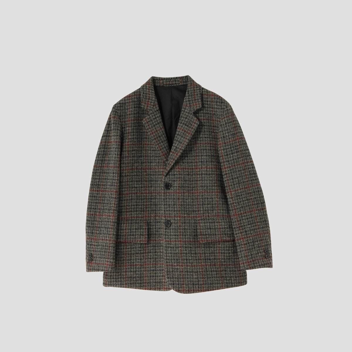GLEN CHECK WOOL JACKET