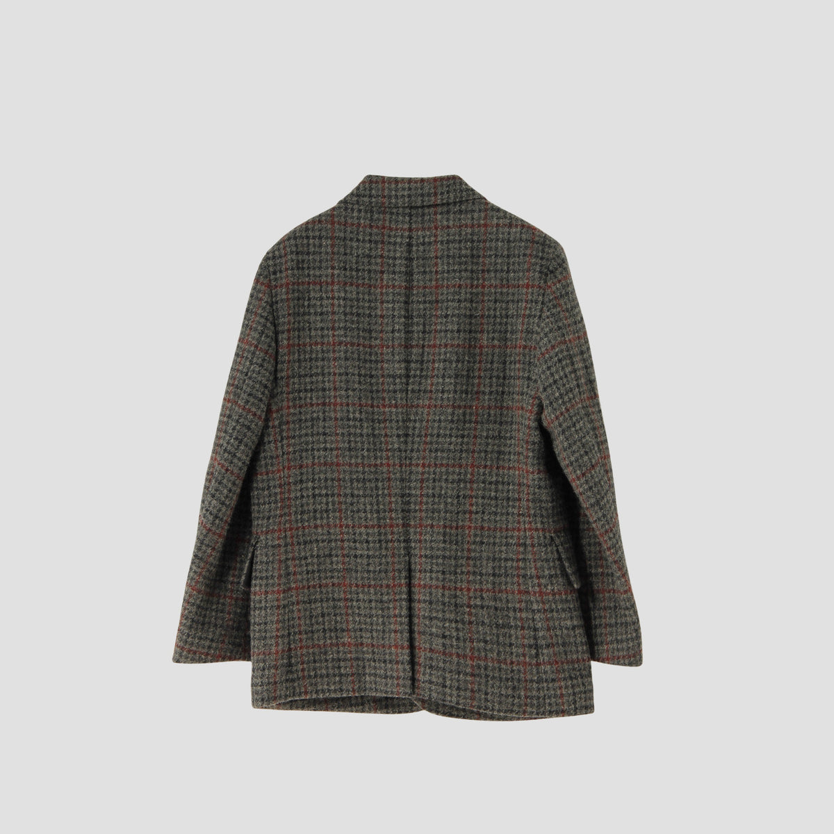 GLEN CHECK WOOL JACKET
