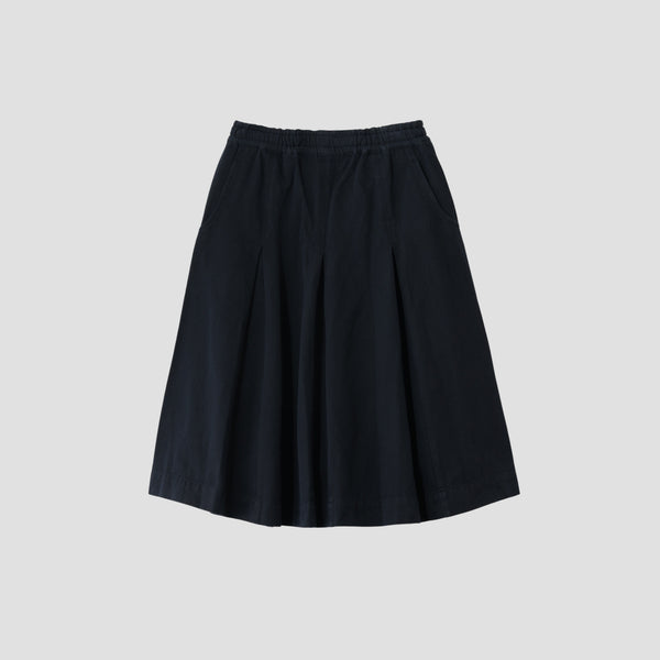 SOFT TWISTED YARN DYE COTTON SKIRT