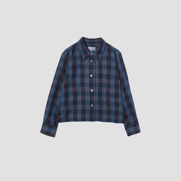 COTTON CASHMERE CHECK SHIRT