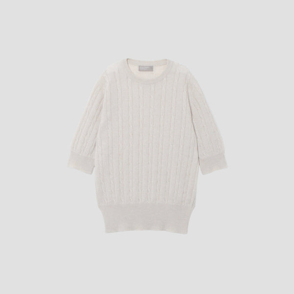 CABLE T SHIRT KNIT