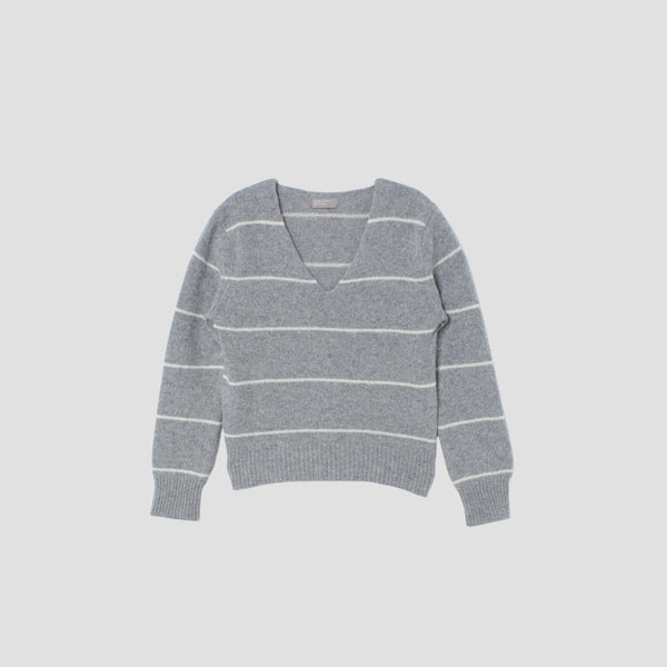 STRIPE WOOL JUMPER KNIT