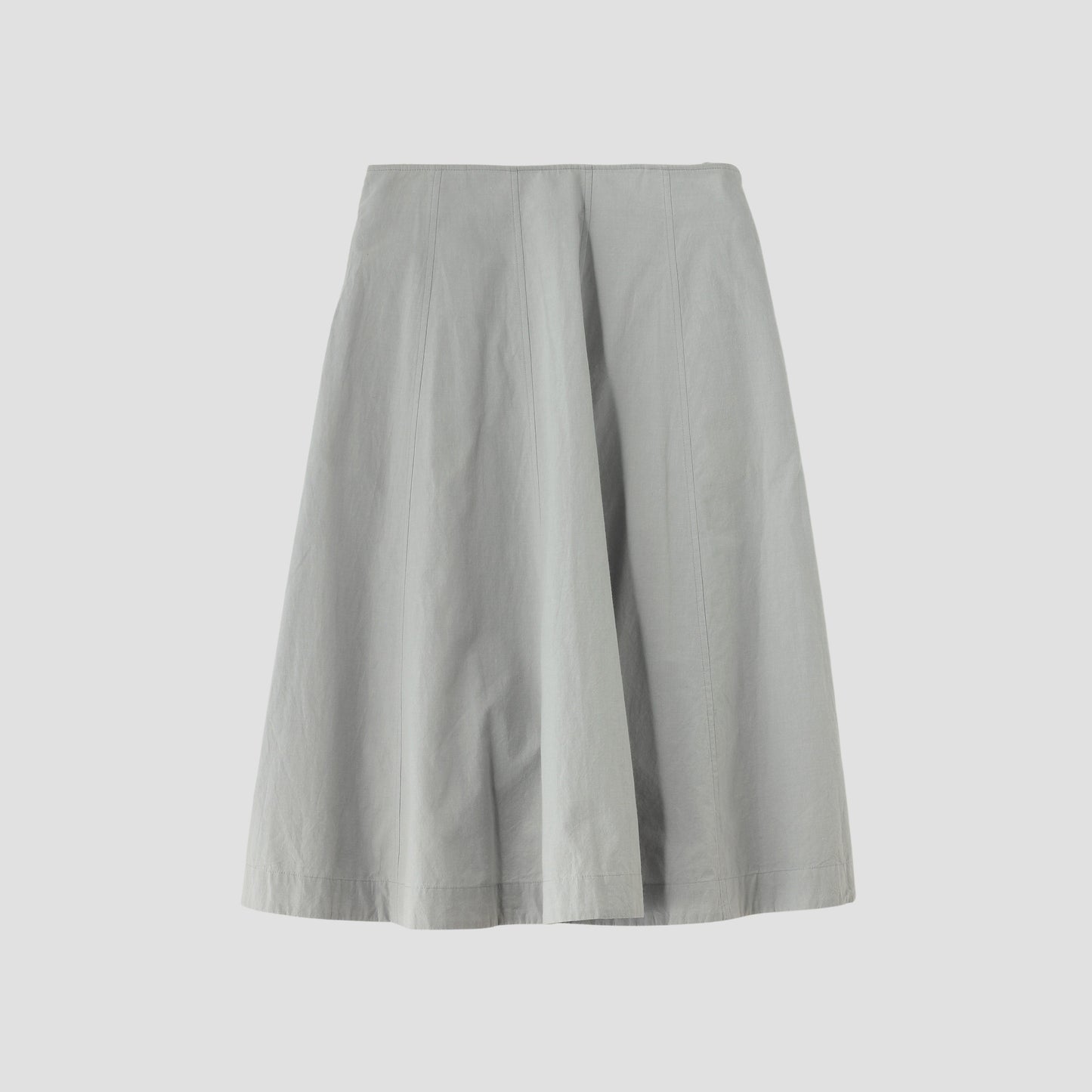 MELANGE COTTON POPLIN SKIRT
