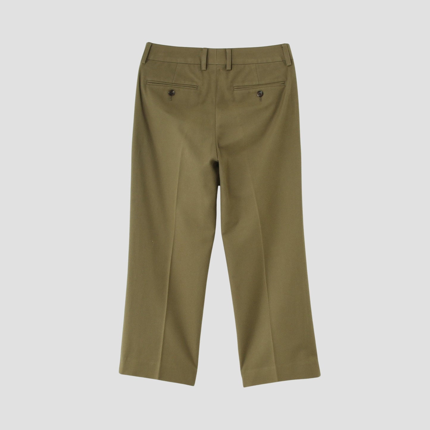 BRUSHED COTTON WOOL TROUSERS