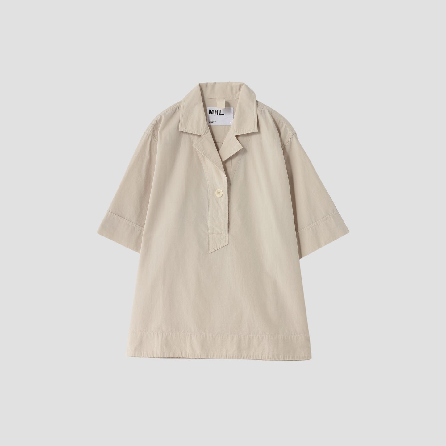 SANDED COTTON LINEN SHIRT