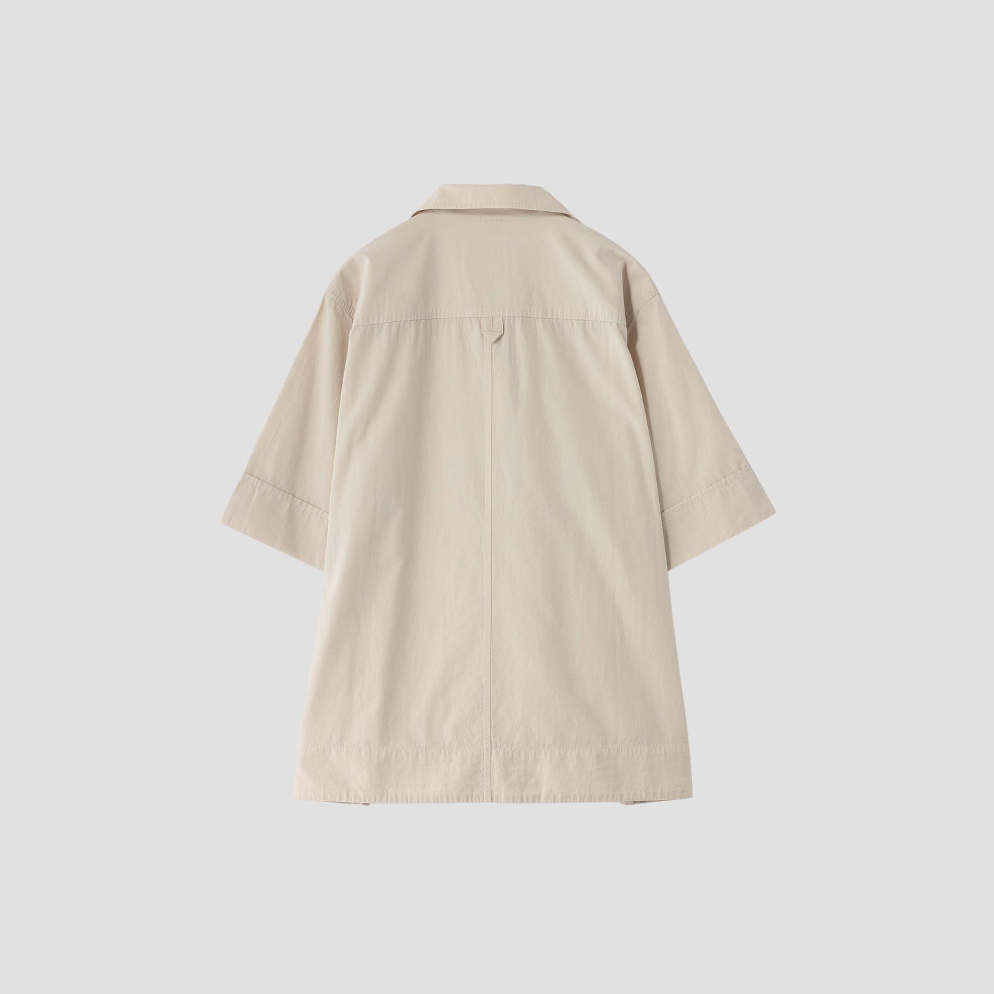 SANDED COTTON LINEN SHIRT