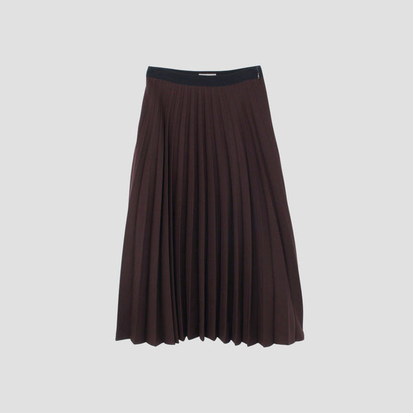 FINE WOOL GABARDINE SKIRT