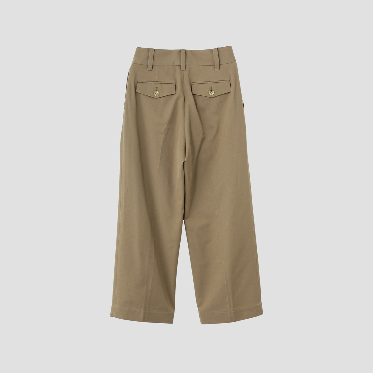 WOOL COTTON SERGE TROUSERS