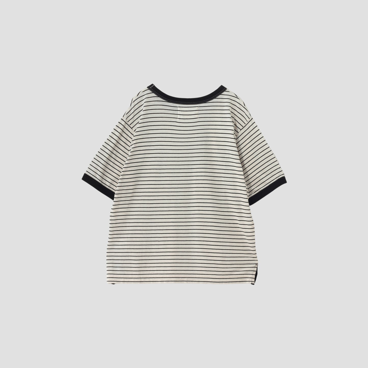 COTTON LINEN STRIPE JERSEY