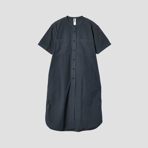 GARMENT DYE COTTON POPLIN DRESS