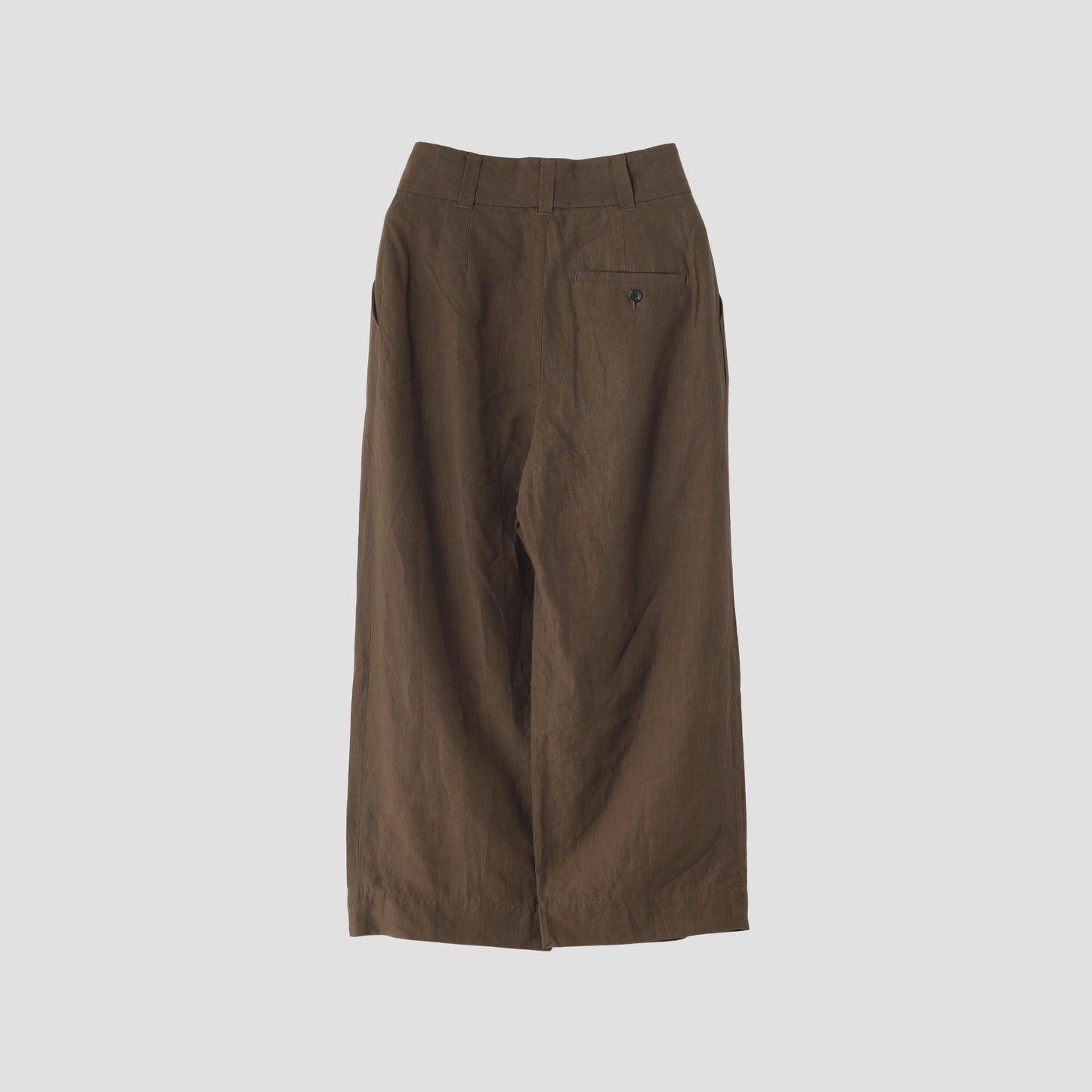 DENSE FINE LINEN POPLIN TROUSERS