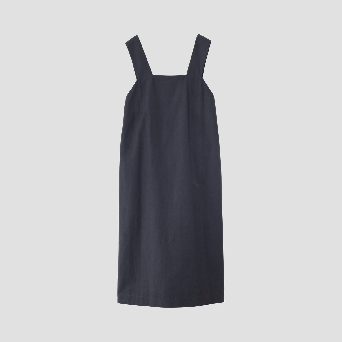 COTTON LINEN SILK POPLIN DRESS