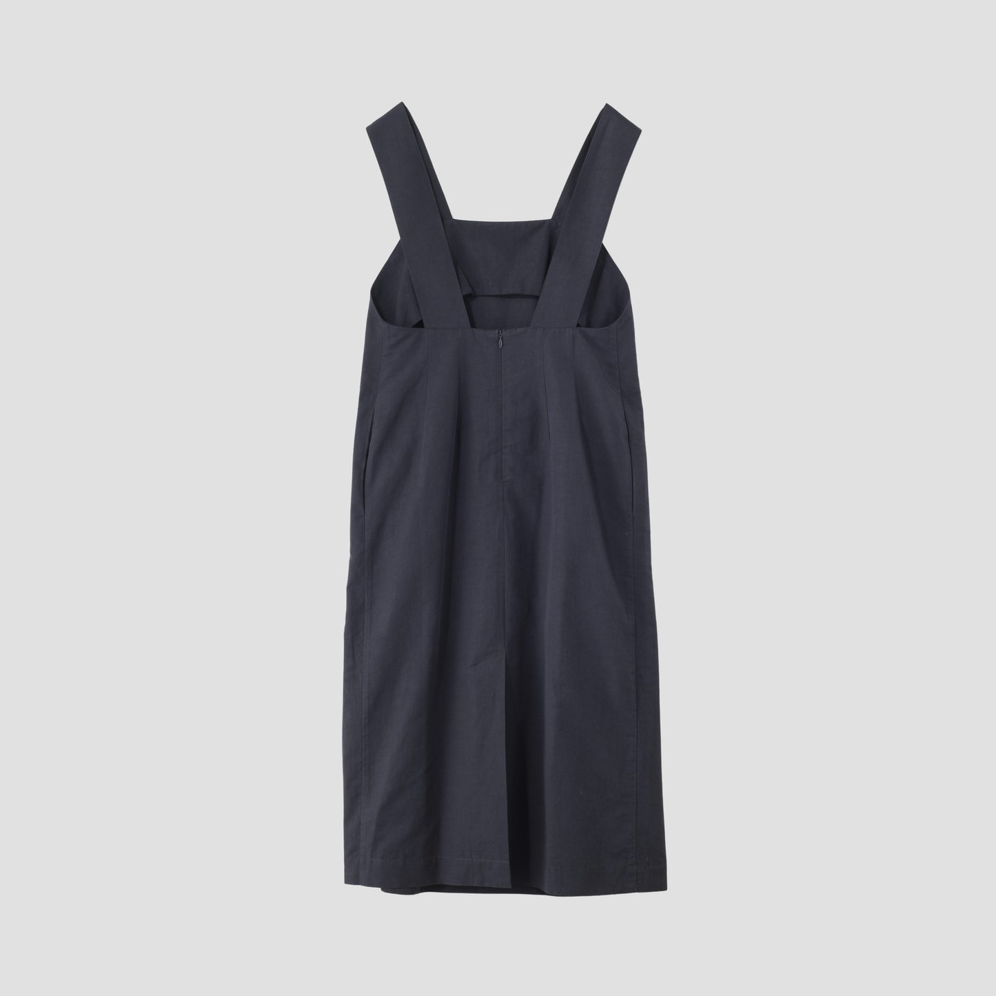 COTTON LINEN SILK POPLIN DRESS