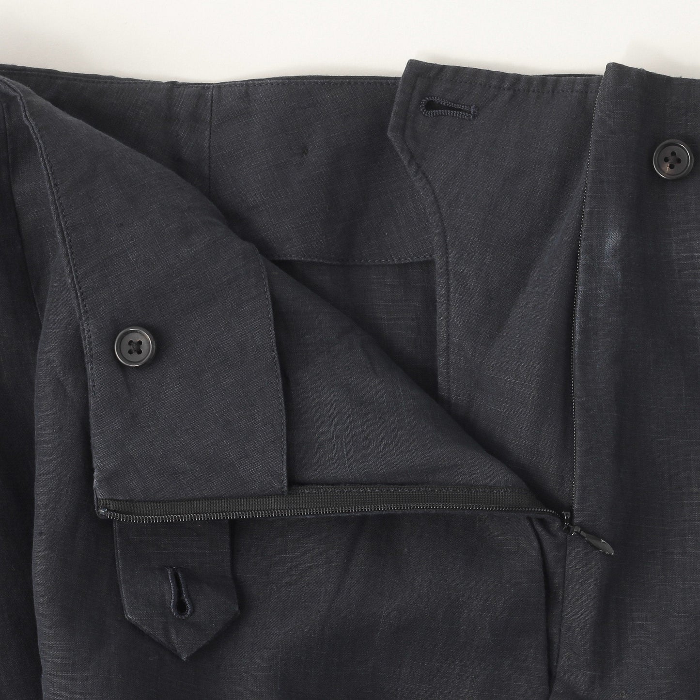 HIGH DENSE LINEN TROUSERS