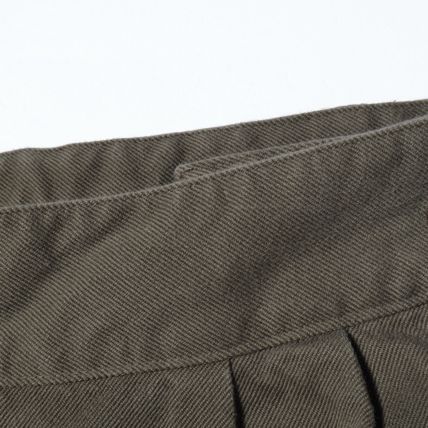 WOOL COTTON HEAVY TWILL TROUSERS