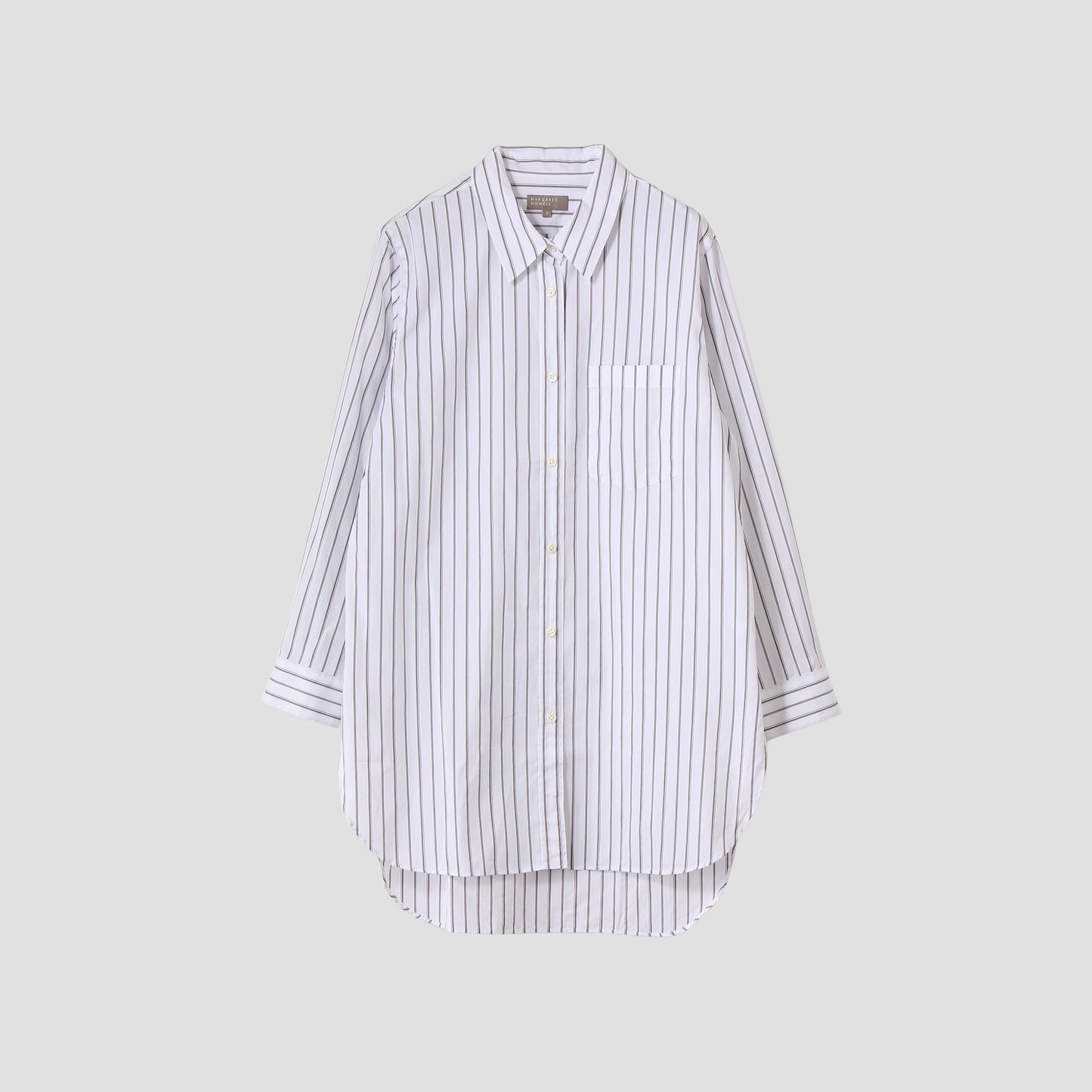 TRIPLE STRIPE COTTON POPLIN SHIRT