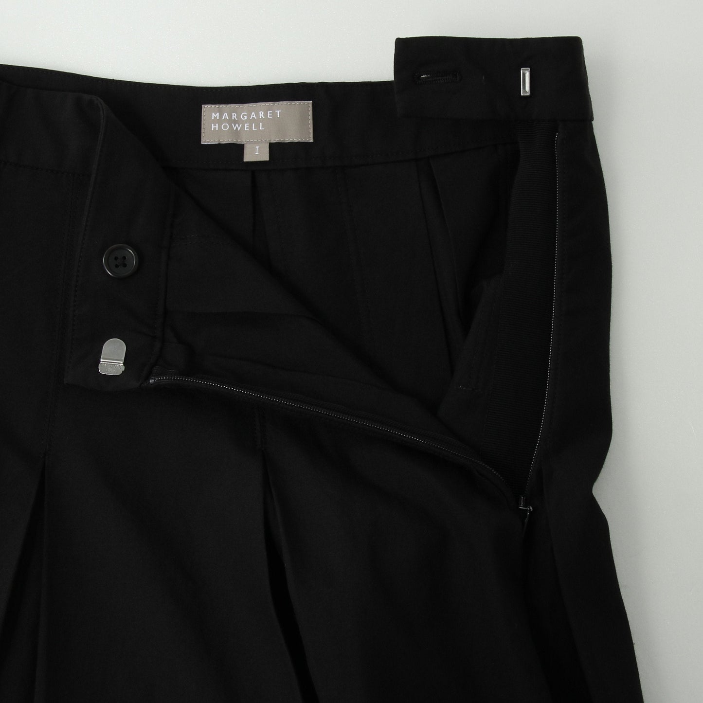 SILK COTTON POPLIN SKIRT