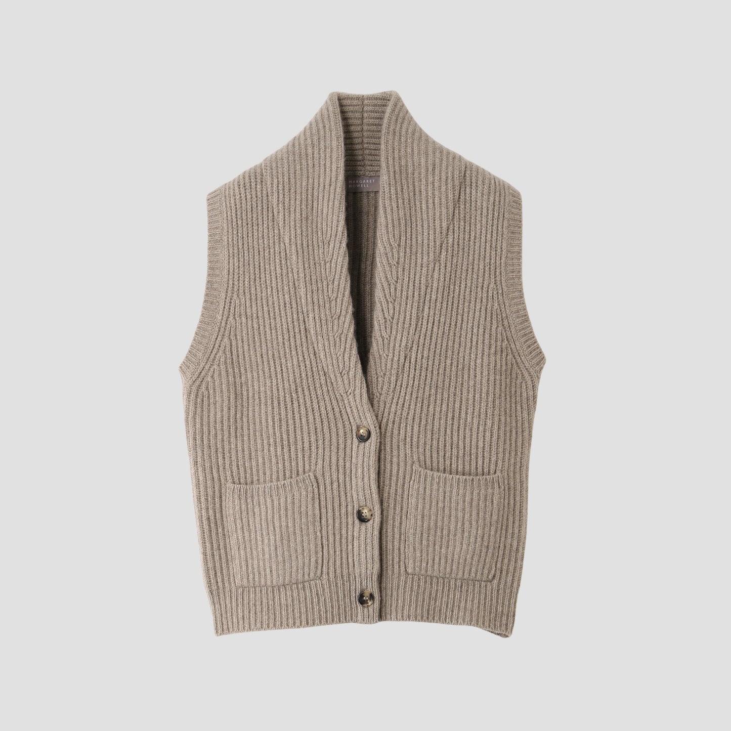 CHUNKY RIB WAISTCOAT KNIT