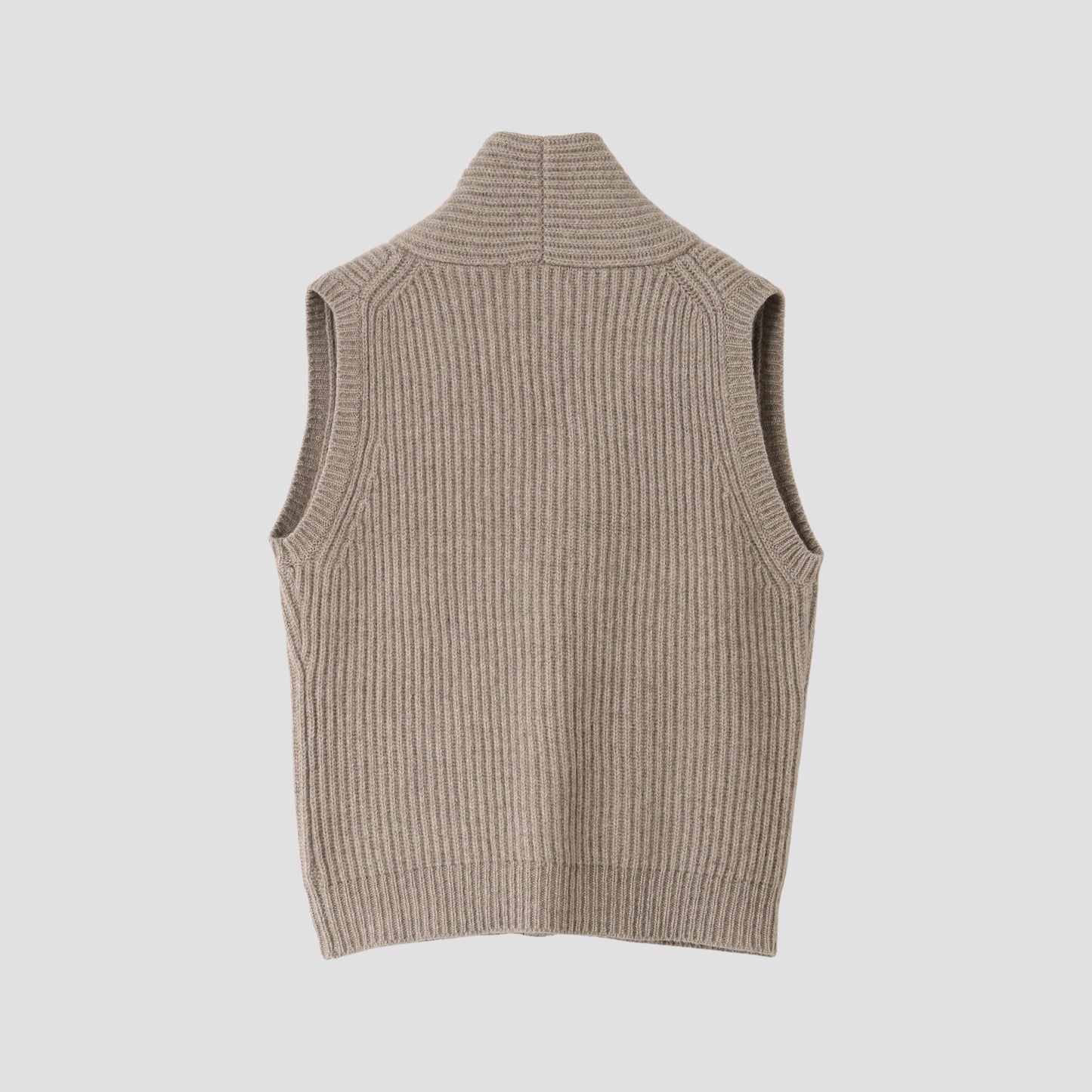 CHUNKY RIB WAISTCOAT KNIT