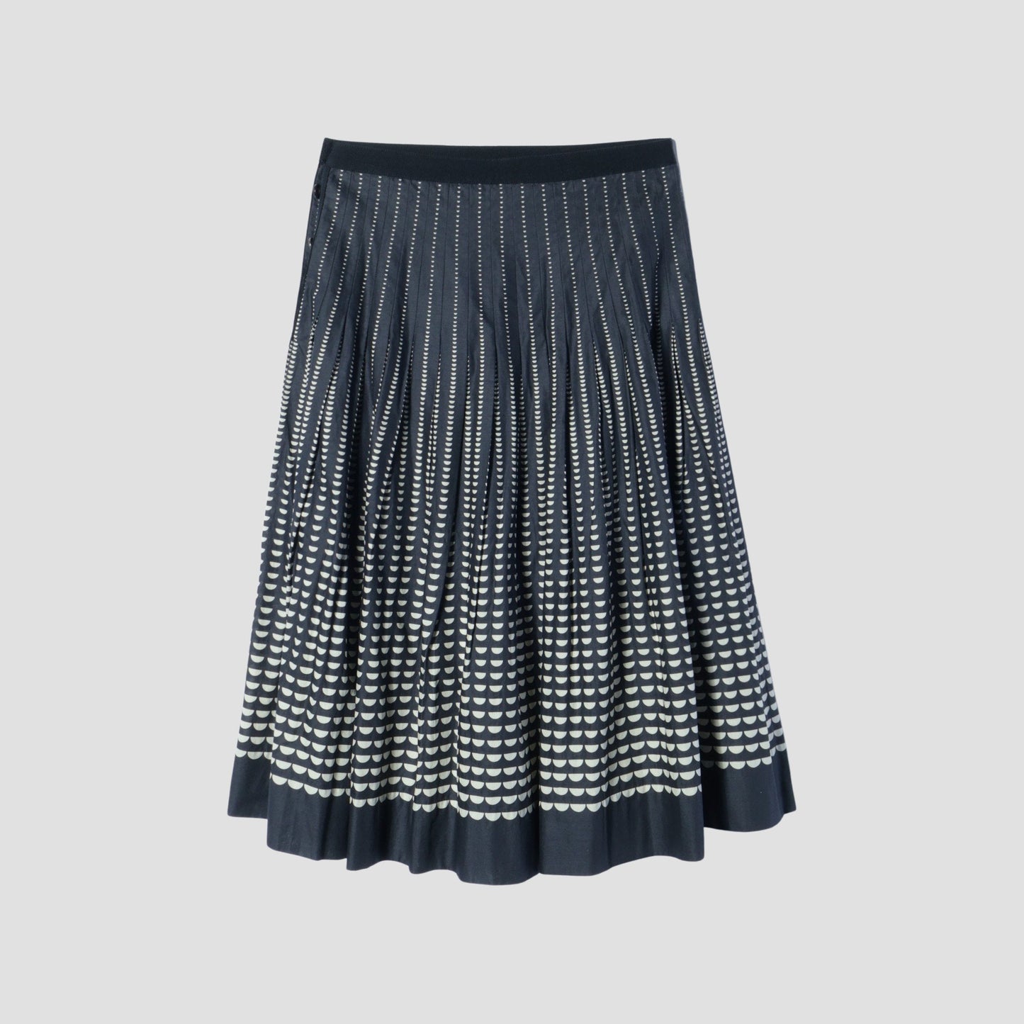 HALF MOON COTTON SKIRT