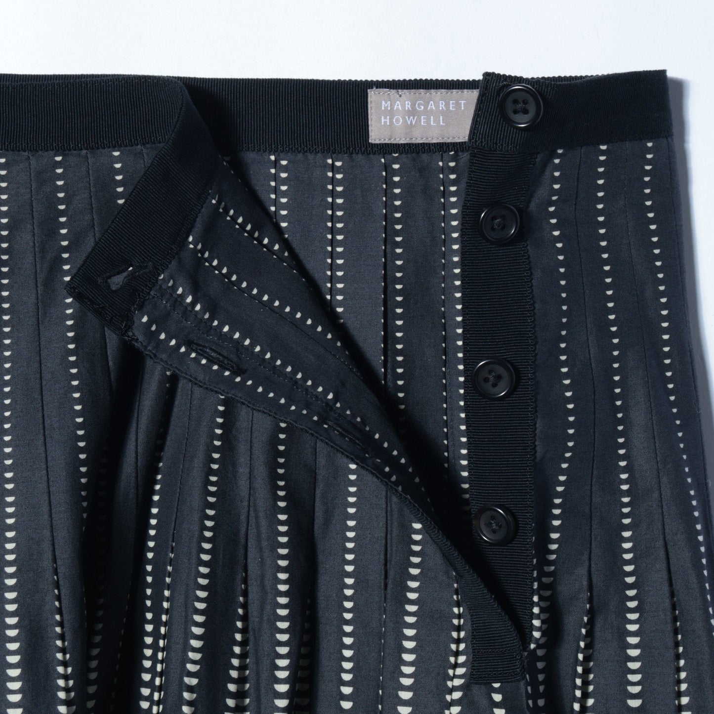 HALF MOON COTTON SKIRT