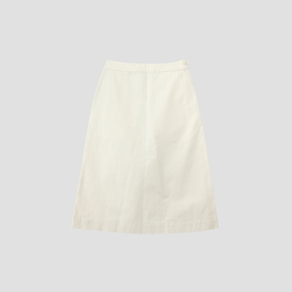 LIGHT COTTON LINEN TWILL SKIRT