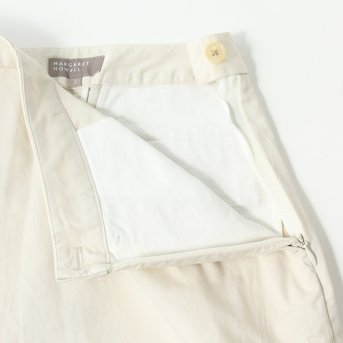 LIGHT COTTON LINEN TWILL SKIRT