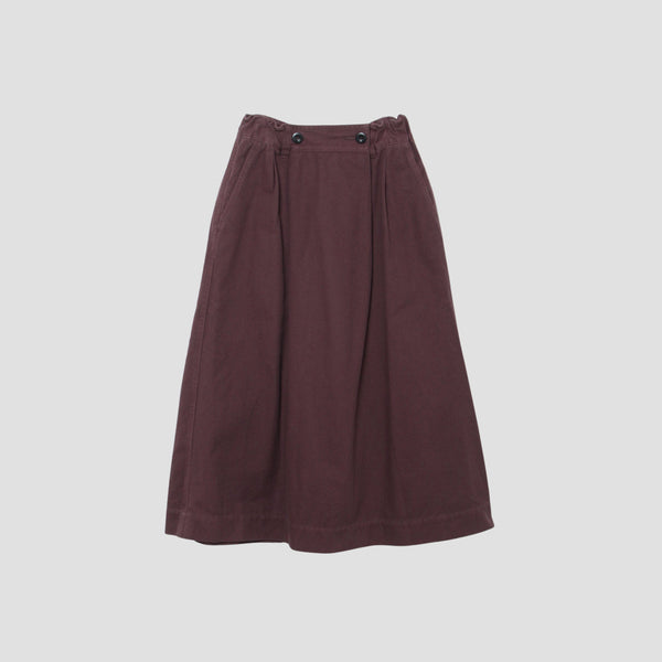 SOFT TWISTED YARN COTTON SKIRT