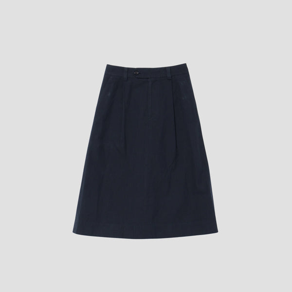 COTTON LINEN SILK SKIRT
