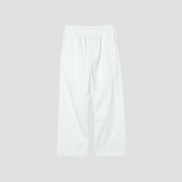 LINEN COTTON TWILL TROUSERS
