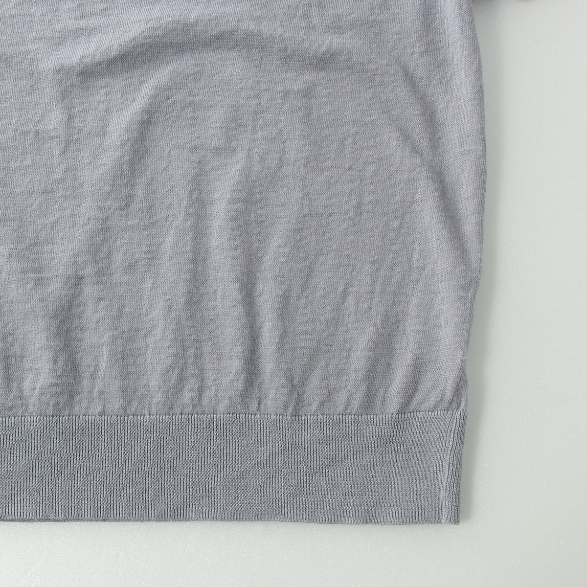 RAMIE COTTON DEEP RIB T SHIRT KNIT