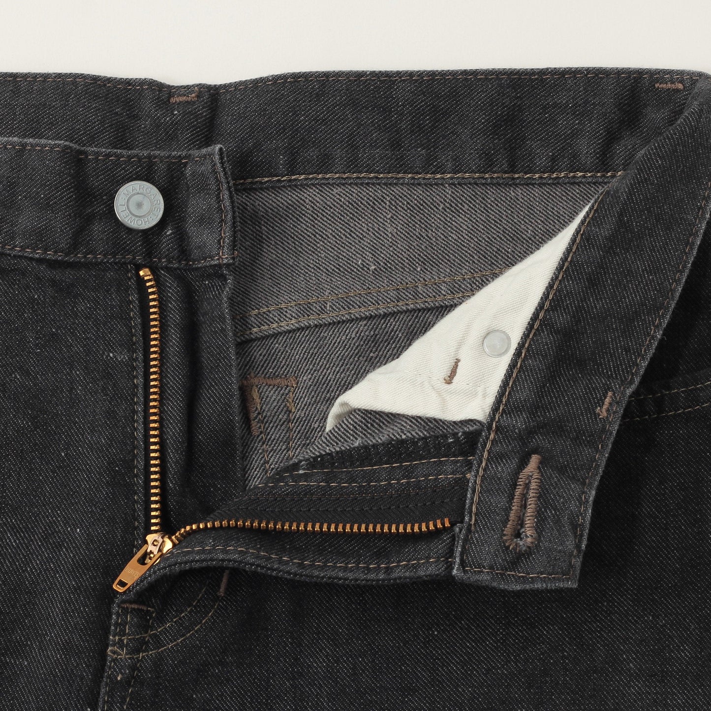 BLACK DENIM TROUSERS