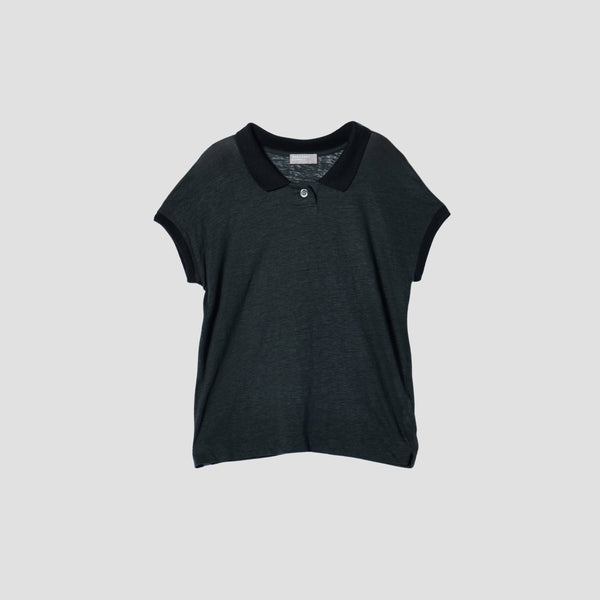 FINE LINEN JERSEY POLO