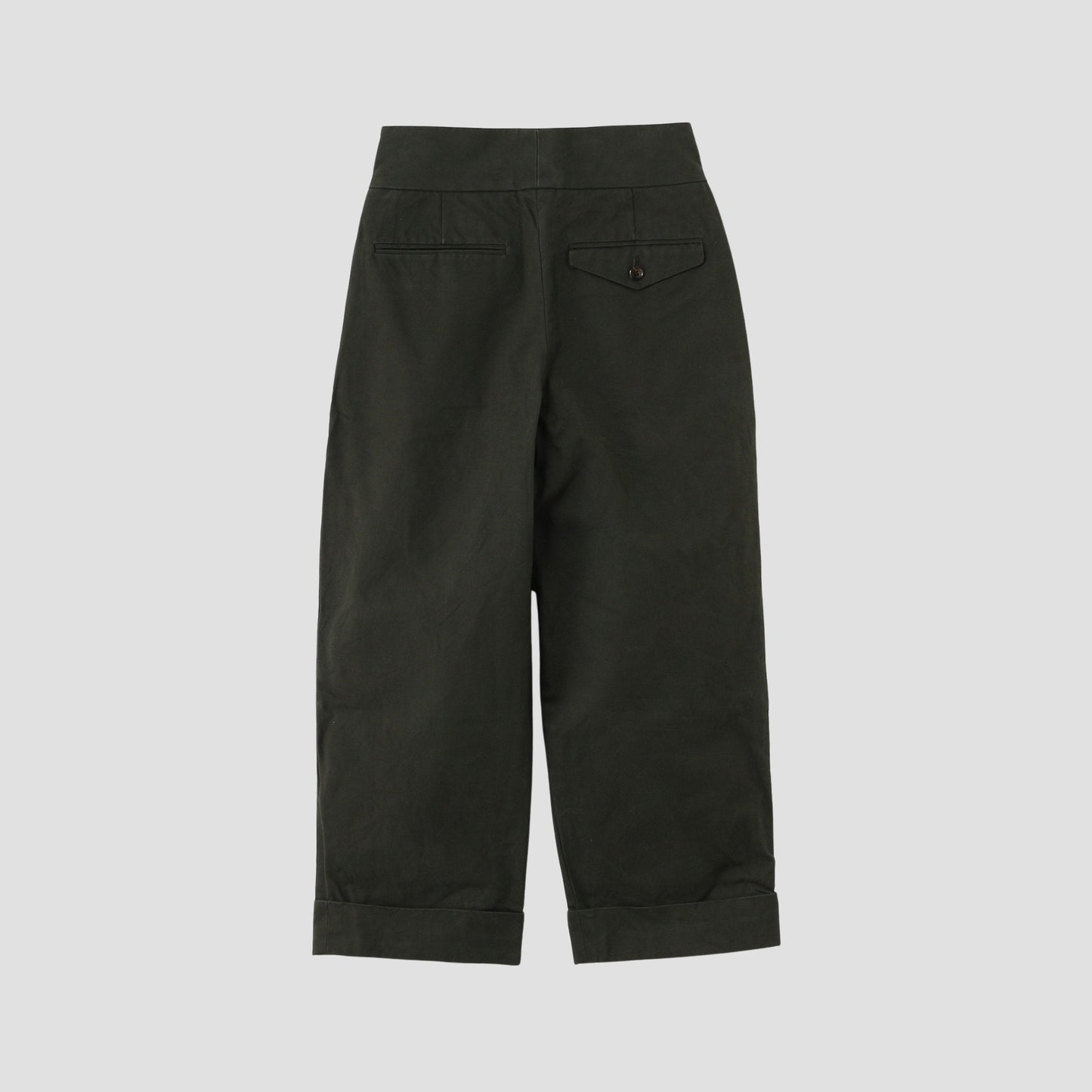 BRUSHED COTTON LINEN TROUSERS