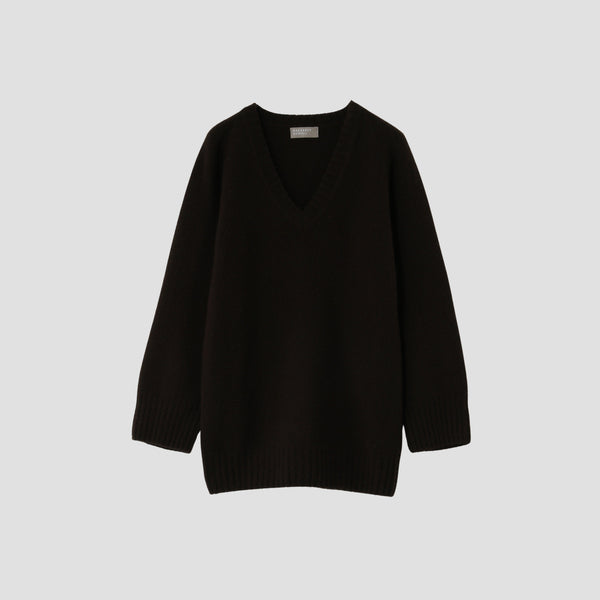 OVERSIZED V NECK JUMPER KNIT