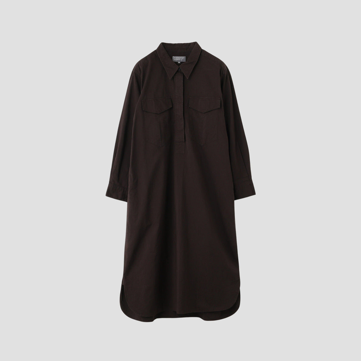 COTTON SILK POPLIN DRESS