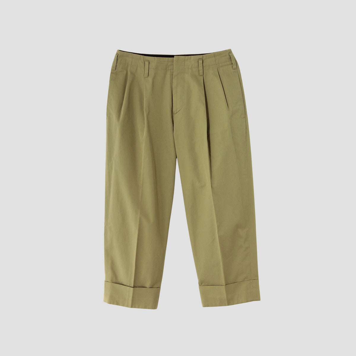 REFINED COTTON GABARDINE TROUSERS