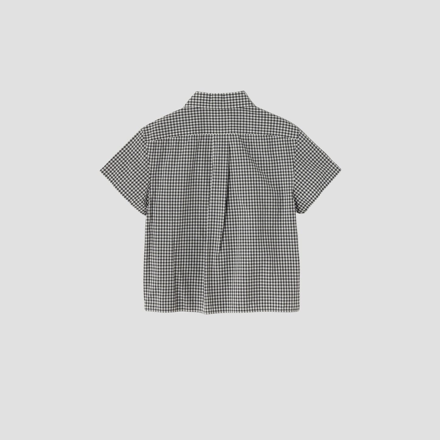 DRY GINGHAMCHECK COTTON SHIRT