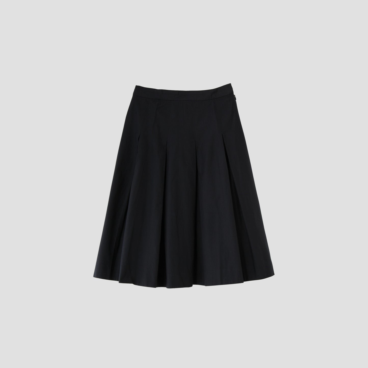 COTTON SILK POPLIN SKIRT