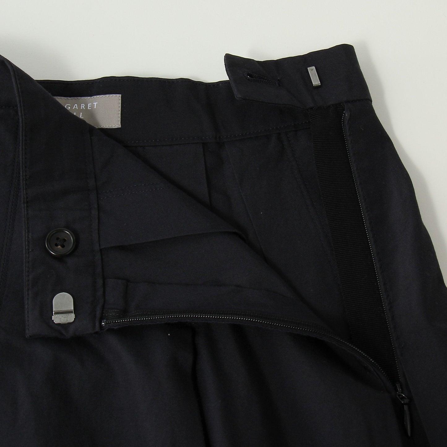 COTTON SILK POPLIN SKIRT