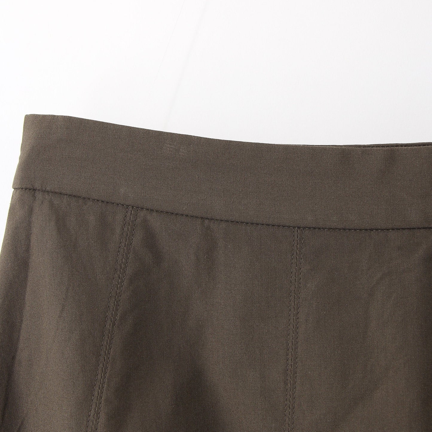 COTTON SILK POPLIN SKIRT