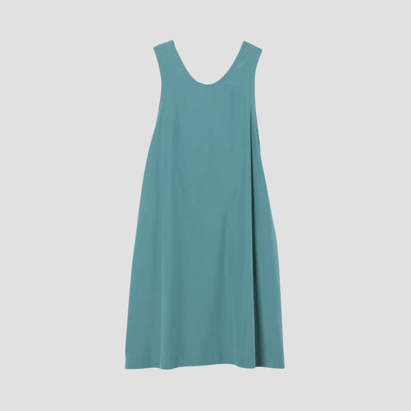SILK COTTON POPLIN DRESS
