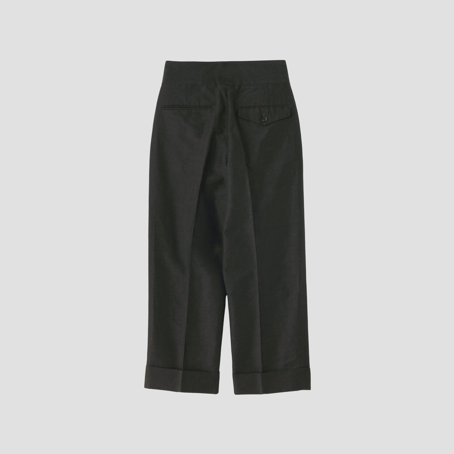 WASHED LINEN COTTON TROUSERS