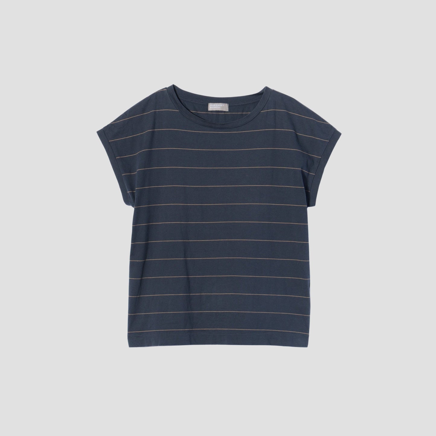 COTTON STRIPE SLOUCHY T SHIRT JERSEY