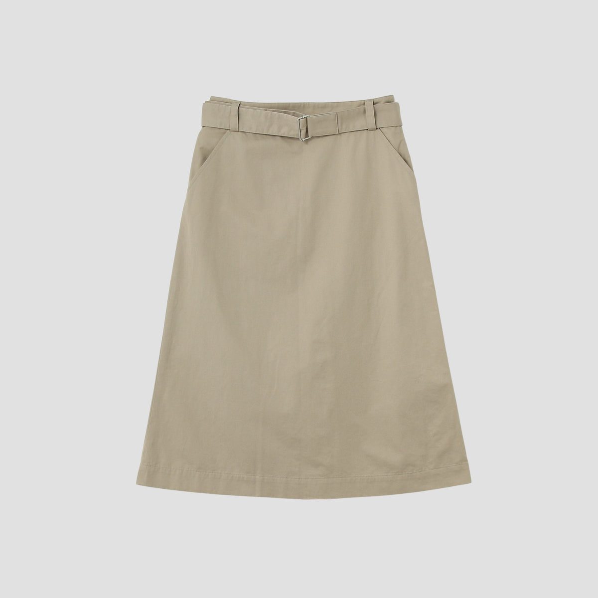 LIGHT COTTON LINEN TWILL SKIRT
