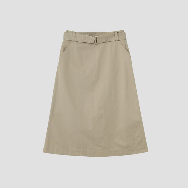 LIGHT COTTON LINEN TWILL SKIRT