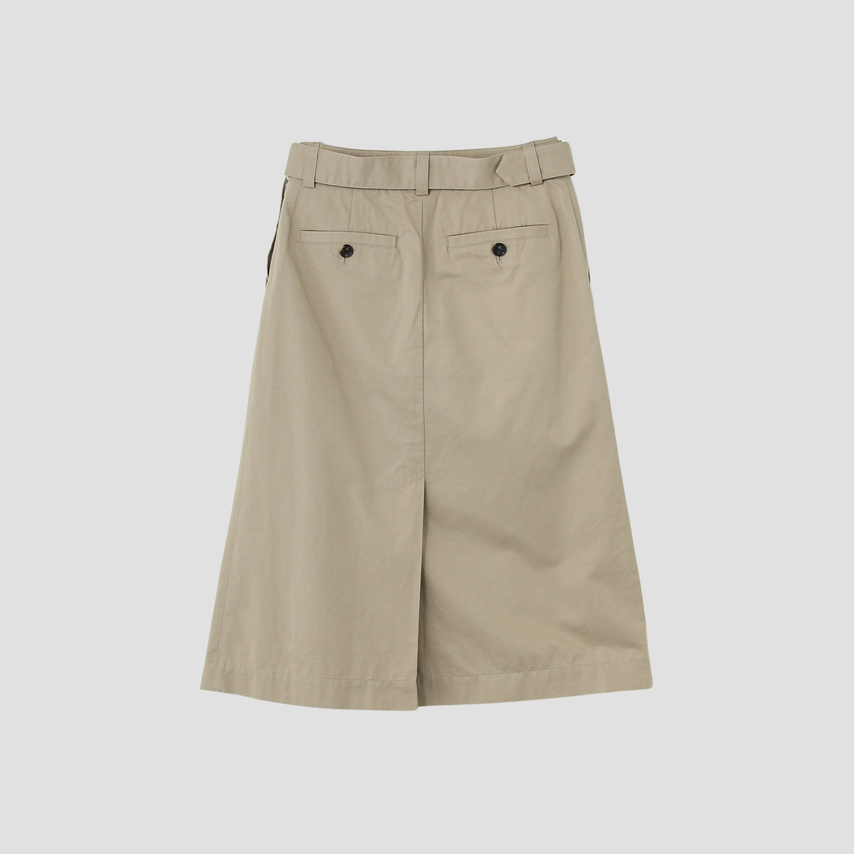 LIGHT COTTON LINEN TWILL SKIRT