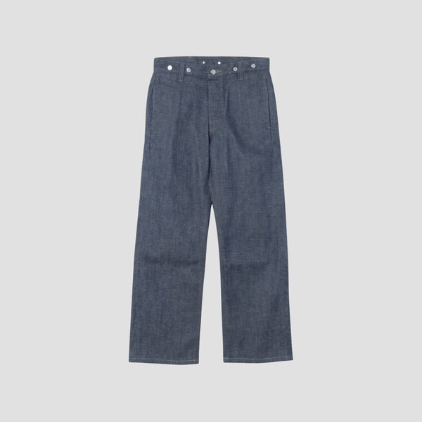 GREY CAST DENIM TROUSERS
