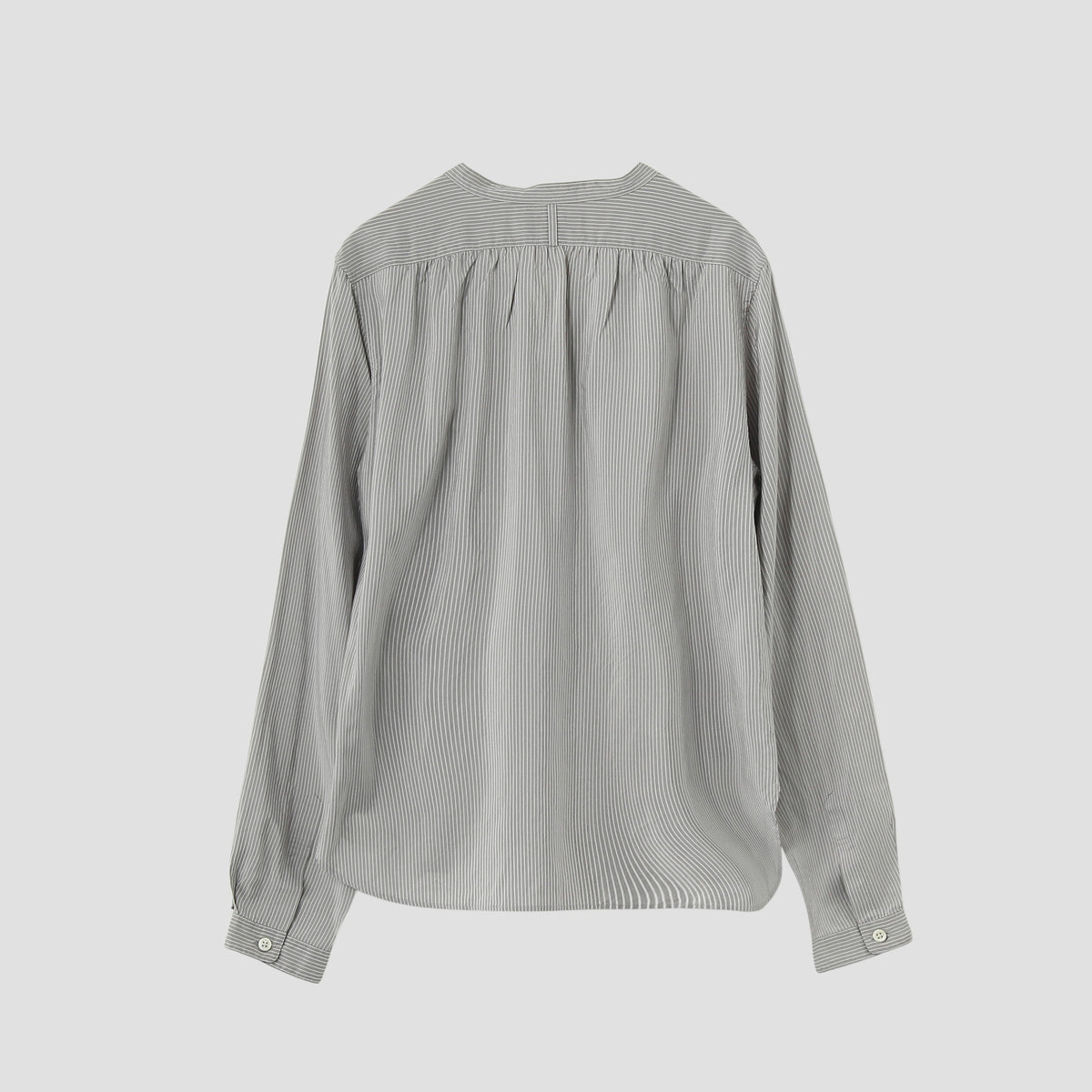 COTTON SILK STRIPE SHIRT