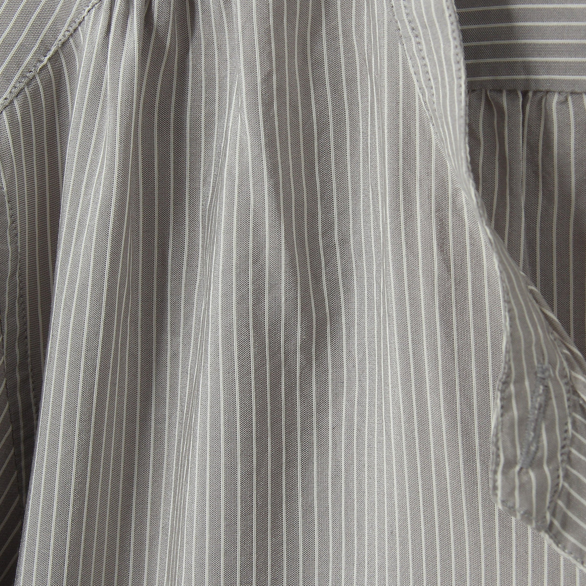 COTTON SILK STRIPE SHIRT